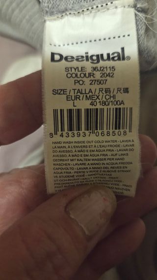 Jersey Desigual estampado gris multicolor