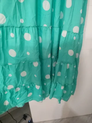 Vestido largo lunares