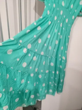 Vestido largo lunares