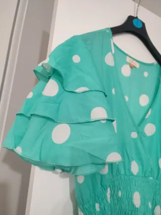 Vestido largo lunares