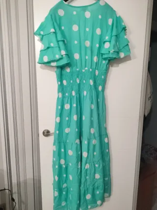 Vestido largo lunares