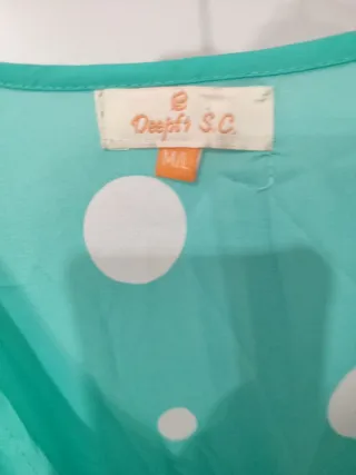 Vestido largo lunares