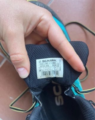 Zapatillas Trekking Scarpa Negras/Turquesa