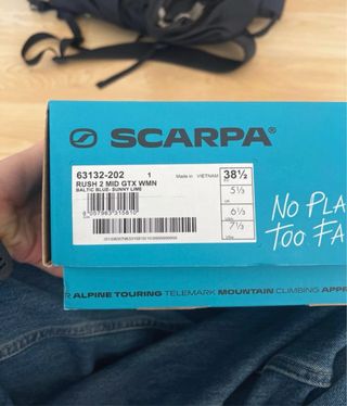 Zapatillas Trekking Scarpa Negras/Turquesa