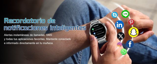 Reloj Inteligente Hombre con Llamadas, 1,52" NUEVO