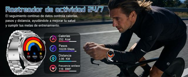 Reloj Inteligente Hombre con Llamadas, 1,52" NUEVO