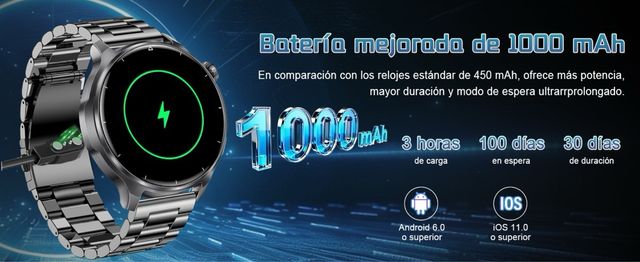 Reloj Inteligente Hombre con Llamadas, 1,52" NUEVO