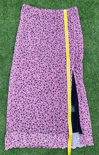 Falda midi tul rosa Y2K S