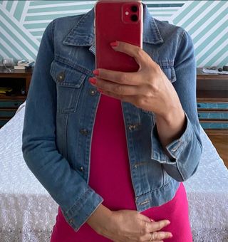 Giacca di jeans blu