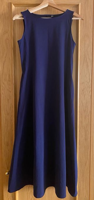 Vestido largo Uniqlo Xs bolsillos laterales