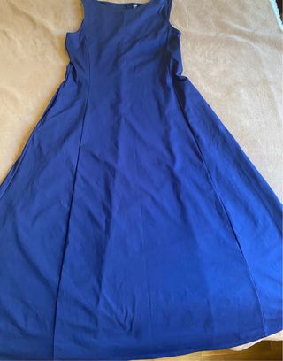 Vestido largo Uniqlo Xs bolsillos laterales