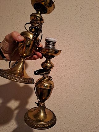 Lámparas ANTIGUAS doradas y TALLADAS - Chollo!