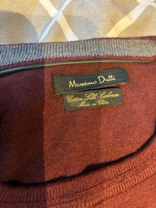 Jersey Massimo Dutti Hombre Talla L Morado