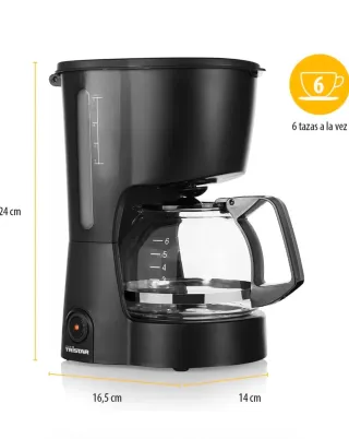 NUEVO!!!!! Cafetera Tristar 6 Tazas 600W