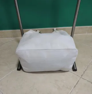 Borsa bianca in pelle