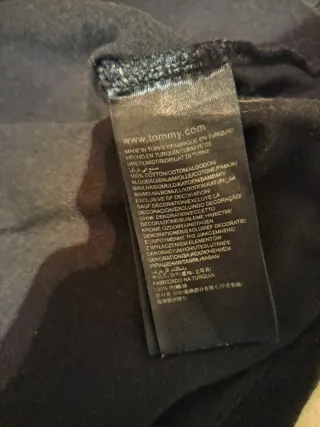 Camiseta Tommy Hilfiger Denim Negra Talla L