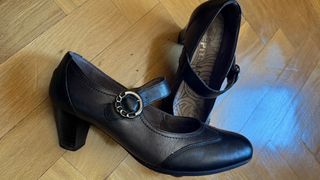 Zapatos Pitillos Negros Tacón Mary Jane