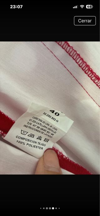 Traje de flamenca rojo lunares ligero no se arruga