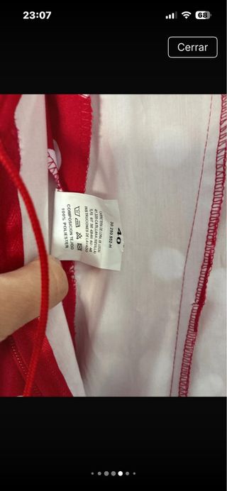 Traje de flamenca rojo lunares ligero no se arruga