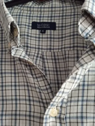 Lote 2 Camisas Hombre XL Gris/Blanco