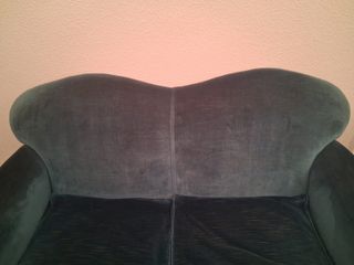 Sofá 2 plazas y sillones terciopelo