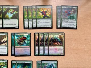 Mazo verde arañas e insectos Magic