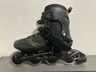 Patines en línea Oxelo negros T42 + protecciones