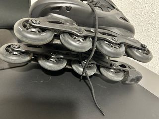 Patines en línea Oxelo negros T42 + protecciones