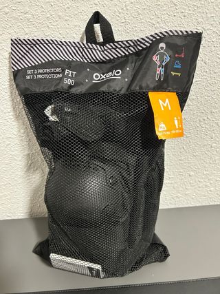 Patines en línea Oxelo negros T42 + protecciones