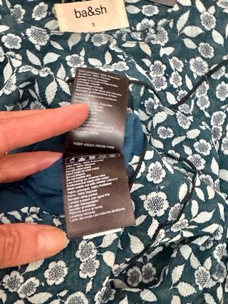 Vestido BA&SH Viscosa Azul Talla S