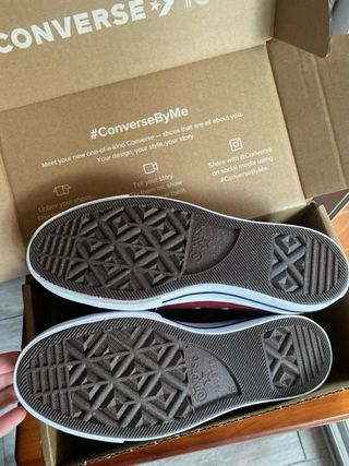 Converse plataforma rojas y blancas nuevas