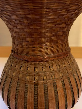 Vaso decorativo in bambù