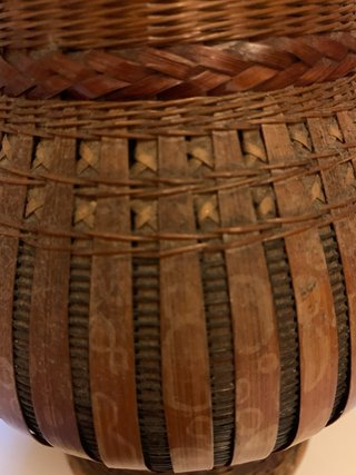 Vaso decorativo in bambù