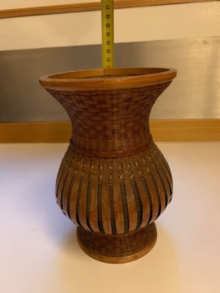 Vaso decorativo in bambù