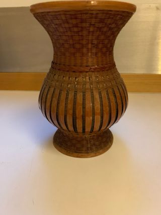 Vaso decorativo in bambù