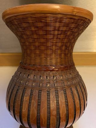 Vaso decorativo in bambù
