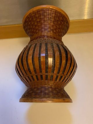 Vaso decorativo in bambù