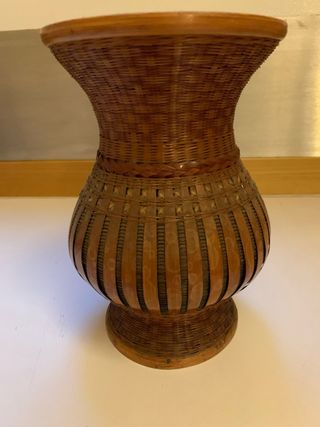 Vaso decorativo in bambù