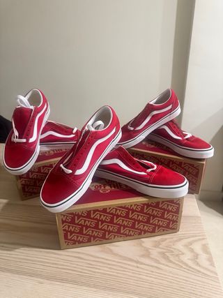 Vans Old Skool Rojas (descripción)