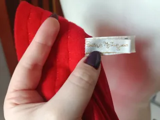 Guepiere Philippe Matignon Pizzo Strass Rossa