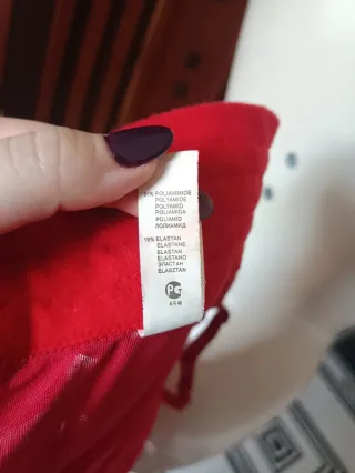 Guepiere Philippe Matignon Pizzo Strass Rossa