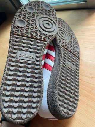 Adidas Samba Hombre Blanco y Rojo