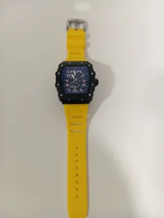 Reloj Deportivo  Negro/Amarillo