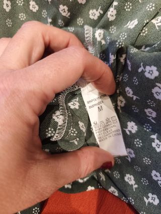 Vestido verde estampado floral