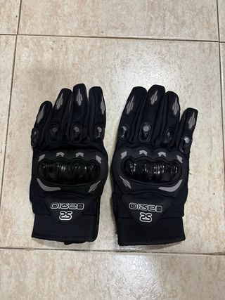 Guantes Moto IRONRIDE Negros y Plateados