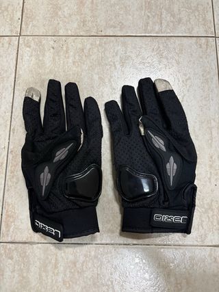 Guantes Moto IRONRIDE Negros y Plateados