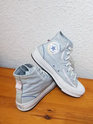 Zapatillas Converse All Star plataforma Azul claro