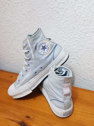 Zapatillas Converse All Star plataforma Azul claro