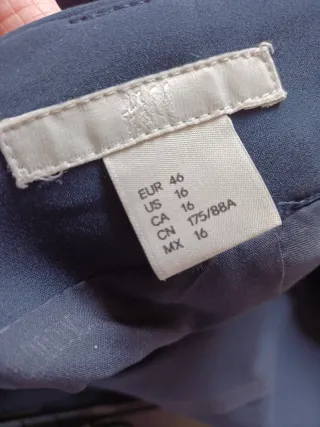 Falda básica azul marino