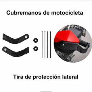 Cubremanetas Universal Rojo/Carbono